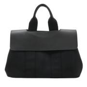 Pre-owned Canvas handbags Hermès Vintage , Black , Dames