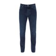 Klassieke Denim Jeans voor Mannen Ermenegildo Zegna , Blue , Heren