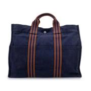 Pre-owned Leather handbags Hermès Vintage , Blue , Dames