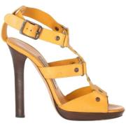 Pre-owned Leather sandals Jimmy Choo Pre-owned , Brown , Dames