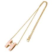 Pre-owned Metal necklaces Hermès Vintage , Pink , Dames