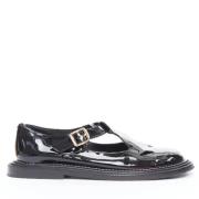 Pre-owned Leather flats Burberry Vintage , Black , Dames