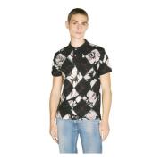 Jacquard Polo Shirt Klassieke Kraag Logo Vivienne Westwood , Black , H...