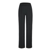 Stijlvolle Scuba Broek met Wijde Pijpen Riani , Black , Dames