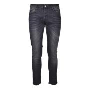 Heren Jeans met Elastaanmix Daniele Alessandrini , Black , Heren