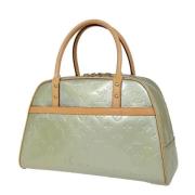 Pre-owned Leather handbags Louis Vuitton Vintage , Green , Dames