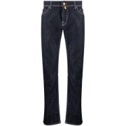 Elegante Donkerblauwe Slim Fit Stretch Jeans Jacob Cohën , Blue , Here...