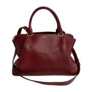 Pre-owned Leather handbags Cartier Vintage , Red , Dames