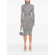 Midi Jurk Elisabetta Franchi , Gray , Dames