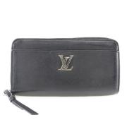 Pre-owned Leather wallets Louis Vuitton Vintage , Black , Dames