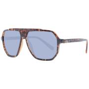 Bruine Aviator Zonnebril voor Heren Guess , Brown , Heren