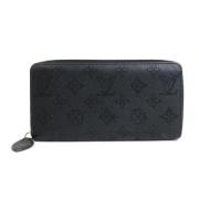 Pre-owned Leather wallets Louis Vuitton Vintage , Black , Dames