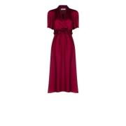 Elegante Jurk Collectie Herfst Winter Rinascimento , Red , Dames