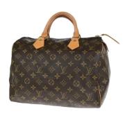 Pre-owned Canvas handbags Louis Vuitton Vintage , Brown , Dames