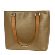 Pre-owned Leather shoulder-bags Louis Vuitton Vintage , Beige , Dames