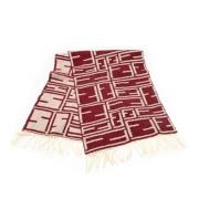 Pre-owned Wool scarves Fendi Vintage , Red , Dames