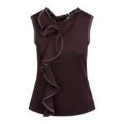 Mouwloze Top met Ruches Ulla Johnson , Purple , Dames