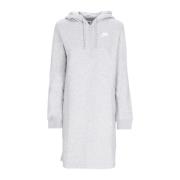 Sportieve hoodie jurk met zijsplitten Nike , Gray , Dames