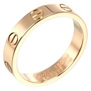 Pre-owned Metal rings Cartier Vintage , Yellow , Dames