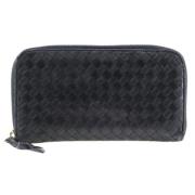 Pre-owned Leather wallets Bottega Veneta Vintage , Black , Dames