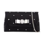 Starry Sky Kristal Clutch met Lint Versace , Black , Dames