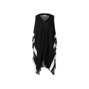 Gebreide Cape Poncho Twinset , Black , Dames