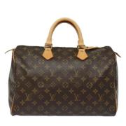 Pre-owned Canvas handbags Louis Vuitton Vintage , Brown , Dames