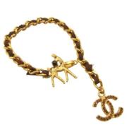 Pre-owned Metal chanel-jewelry Chanel Vintage , Yellow , Dames