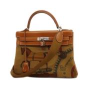 Pre-owned Canvas handbags Hermès Vintage , Multicolor , Dames