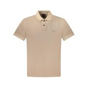 Bruin Katoenen Poloshirt Hugo Boss , Brown , Heren