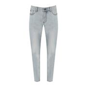 Lichtblauwe Slim Fit Jeans Emporio Armani , Blue , Heren