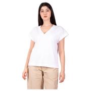 Witte Oversized T-shirt Daniele Fiesoli , White , Dames