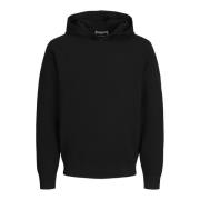 Moderne hoodie voor mannen Jack & Jones , Black , Heren