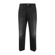 Widecropped Stoccarda Jeans Don The Fuller , Black , Heren