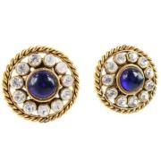 Pre-owned Metal chanel-jewelry Chanel Vintage , Blue , Dames