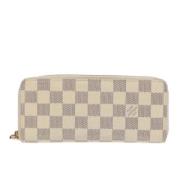 Pre-owned Canvas wallets Louis Vuitton Vintage , White , Dames