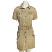 Pre-owned Fabric dresses Burberry Vintage , Beige , Dames