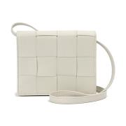 Stijlvolle Leren Tas Bottega Veneta , White , Dames