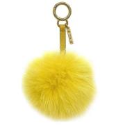 Pre-owned Fur key-holders Fendi Vintage , Yellow , Unisex