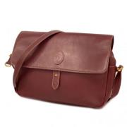 Pre-owned Leather shoulder-bags Cartier Vintage , Red , Dames