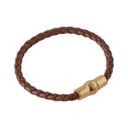 Iris Leren Armband, Twee Tint Bruin Mulberry , Brown , Dames