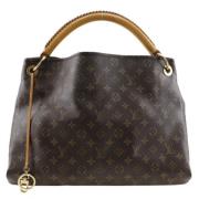 Pre-owned Canvas handbags Louis Vuitton Vintage , Brown , Dames