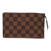 Pre-owned Canvas pouches Louis Vuitton Vintage , Brown , Dames