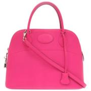 Pre-owned Leather handbags Hermès Vintage , Pink , Dames