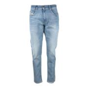 Katoen Elastaan Jeans Diesel , Blue , Heren