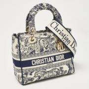 Pre-owned Canvas totes Dior Vintage , Blue , Dames