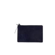 Pre-owned Leather clutches Jil Sander Pre-owned , Blue , Dames