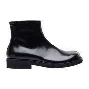 Glanzend Leren Anatomische Enkellaarzen MM6 Maison Margiela , Black , ...