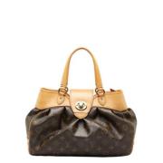 Pre-owned Canvas handbags Louis Vuitton Vintage , Brown , Dames