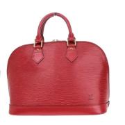 Pre-owned Leather louis-vuitton-bags Louis Vuitton Vintage , Red , Dam...